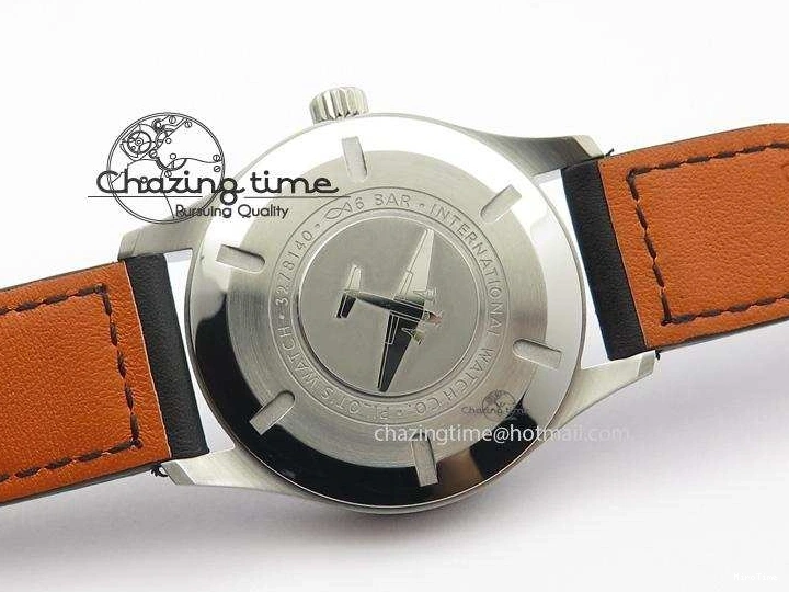 MIROTIME 0501 Mark XVIII IW327001 SS Mk Maker Best Edition Black Dial On Black Leather Strap A SunProtective 7299